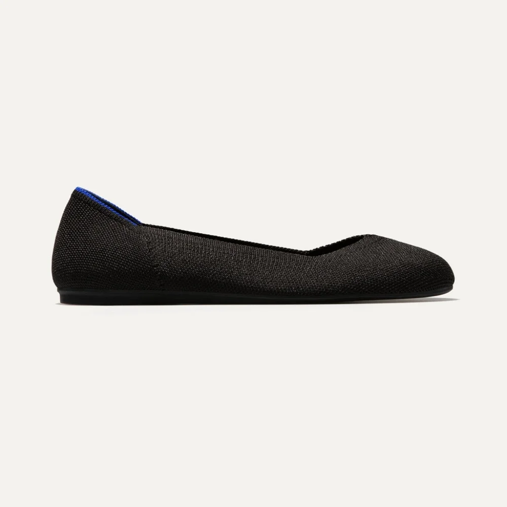 Rothy's The Flat Orginial in Solid Black Size 7.5 - Picture 4 of 6